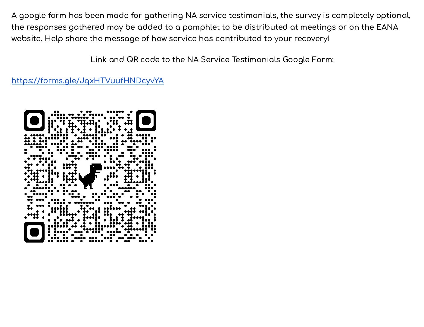 NA Service Testimonials 2026